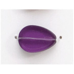 12x9mm Flat Drop(thickness:3mm/ hole size:1.9mm) - CrystalTanzanite