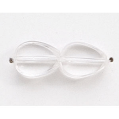 11x8mm Flat Drop(thickness:3mm/ Hole size:1.4mm) - Crystal
