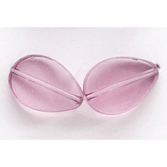 11x8mm Flat Drop(thickness:3mm/ Hole size:1.4mm) - Light Amethyst