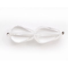 9x6mm Flat Drop (thickness:3mm/ hole size:1.2mm) - Crystal