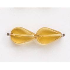 9x6mm Flat Drop (thickness:3mm/ hole size:1.2mm) - Light Topaz