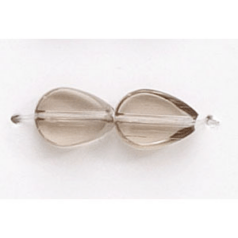 9x6mm Flat Drop (thickness:3mm/ hole size:1.2mm) - Black Diamond