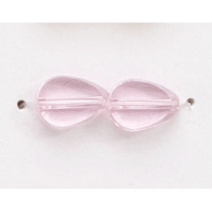 9x6mm Flat Drop (thickness:3mm/ hole size:1.2mm) - Rosaline