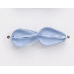 9x6mm Flat Drop (thickness:3mm/ hole size:1.2mm) - Sapphire