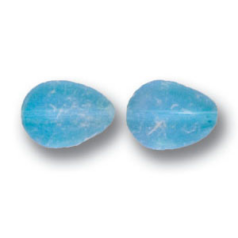 12x9mm Flat Drop(thickness:3mm/ hole size:1.9mm) - Crystal AB