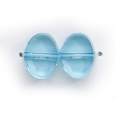 7x10mm Flat Oval (thickness:3mm/hole size:1.2mm) - Black Diamond