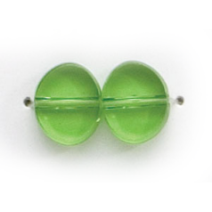 7x10mm Flat Oval (thickness:3mm/hole size:1.2mm) - Peridot