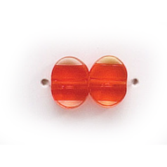 6x8 Flat Oval (thickness:2.75mm/hole size:1.5mm) -  Light Siam