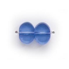 6x8 Flat Oval (thickness:2.75mm/hole size:1.5mm) - Sapphire