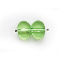 6x8 Flat Oval (thickness:2.75mm/hole size:1.5mm) - Peridot