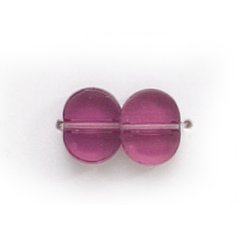 6x8 Flat Oval (thickness:2.75mm/hole size:1.5mm) - Dark Amethyst