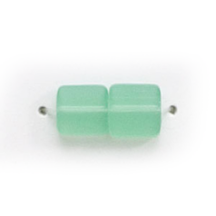 6x6mm Flat Square(Thickness:2.5mm/Holesize:1.3mm) - Opal Green