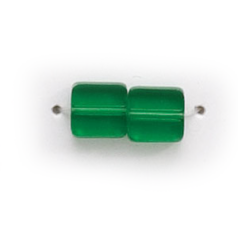 6x6mm Flat Square(Thickness:2.5mm/Holesize:1.3mm) - Emerald