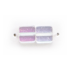 6x6mm Flat Square(Thickness:2.5mm/Holesize:1.3mm) - Crystal AB