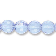 Genuine Helenski Crystal 12mm Glimmer Rounds - LIGHT SAPPHIRE