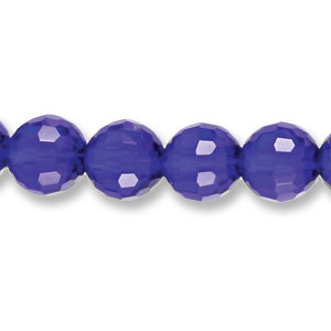 Genuine Helenski Crystal 12mm Glimmer Rounds - COBALT BLUE