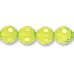Genuine Helenski Crystal 12mm Glimmer Rounds - CHARTRUESE