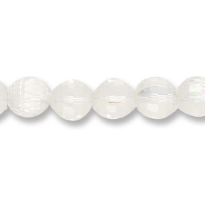 Genuine Helenski Crystal 10mm Glimmer Rounds - CRYSTAL