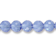 Genuine Helenski Crystal 10mm Glimmer Rounds - LIGHT SAPPHIRE
