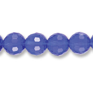 Genuine Helenski Crystal 10mm Glimmer Rounds - COBALT BLUE