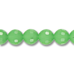 Genuine Helenski Crystal 10mm Glimmer Rounds - OPAL GREEN