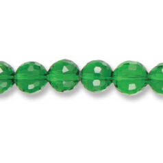 Genuine Helenski Crystal 10mm Glimmer Rounds - EMERALD