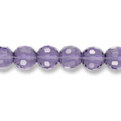 Genuine Helenski Crystal 10mm Glimmer Rounds - TANZANITE