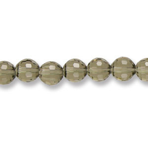 Genuine Helenski Crystal 8mm Glimmer Rounds - BLACK DIAMOND