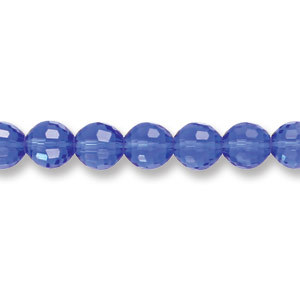 Genuine Helenski Crystal 8mm Glimmer Rounds - SAPPHIRE