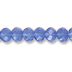 Helenski Genuine Crystal 8x10mm Rondelle - SAPPHIRE
