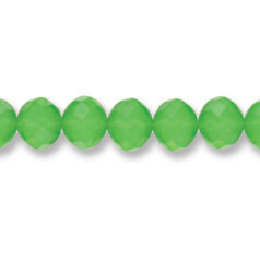 Helenski Genuine Crystal 8x10mm Rondelle - OPAL GREEN