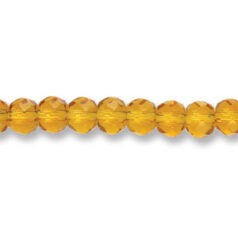 Helenski Genuine Crystal 6x8mm Rondelle - TOPAZ