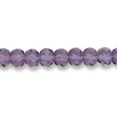 Helenski Genuine Crystal 6x8mm Rondelle - TANZANITE