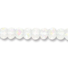 Helenski Genuine Crystal 6x8mm Rondelle - CRYSTAL AB