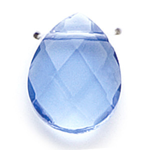 Genuine Helenski Crystal  12x15mm Flat Briolette -   ALEXANDRITE
