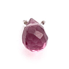 Genuine Helenski Crystal  6x8mm Drop - AMETHYST