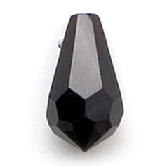 Genuine Helenski Crystal  9x17mm Drop - JET