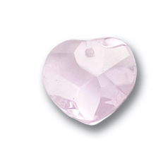 18x6mm Wave Heart Pendant - Rosaline