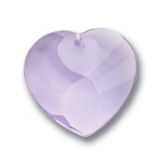 25x8mm Wave Heart Pendant - Alexandrite