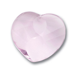 35x10mm Wave Heart Pendant - Rosaline