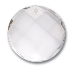 40x12mm Disc Pendant - Crystal