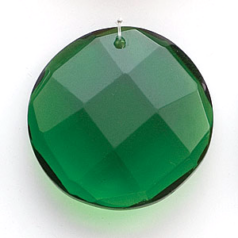 40x12mm Disc Pendant - Emerald