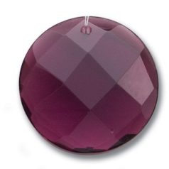 40x12mm Disc Pendant - Amethyst