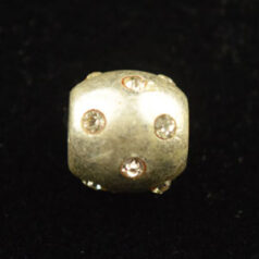Beads - Pewter Hand Painted with Crystal. LEAD FREE.