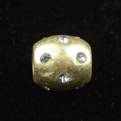 Beads - Pewter Hand Painted with Crystal. LEAD FREE.