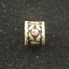 Beads - Pewter Hand Painted with Crystal. LEAD FREE.