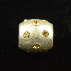 Beads - Pewter Hand Painted with Crystal. LEAD FREE.