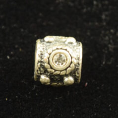 Beads - Pewter Hand Painted with Crystal. LEAD FREE.