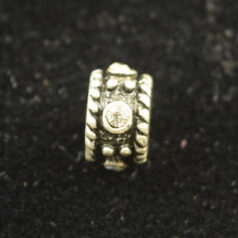 Beads - Pewter Hand Painted with Crystal. LEAD FREE.