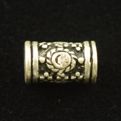 Beads - Pewter Hand Painted with Crystal. LEAD FREE.